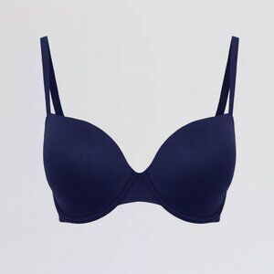 Soma Dark Blue Enbliss Full Coverage Bra Women's Size 34D Smooth Comfort Soft